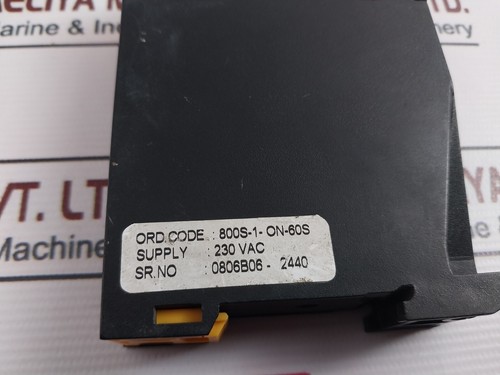 Selectron 800S-1-ON-60S-230 On Delay Timer Relay - Picture 6 of 7