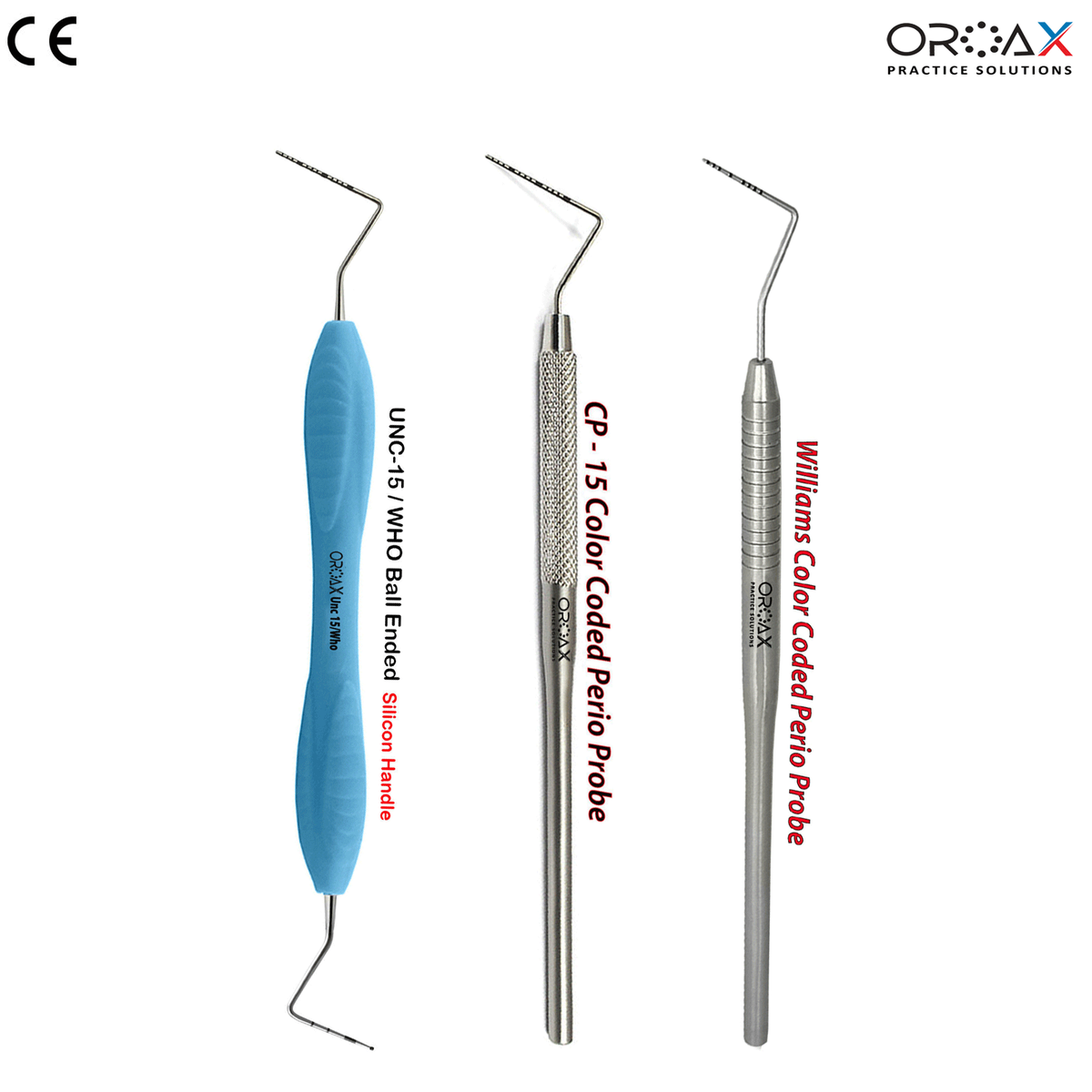 Dental Probes Periodontal Gum Depth Measuring Color Coded Probe