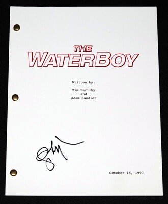 JONATHAN LOUGHRAN Signed THE WATERBOY Full Movie SCRIPT Screenplay ...