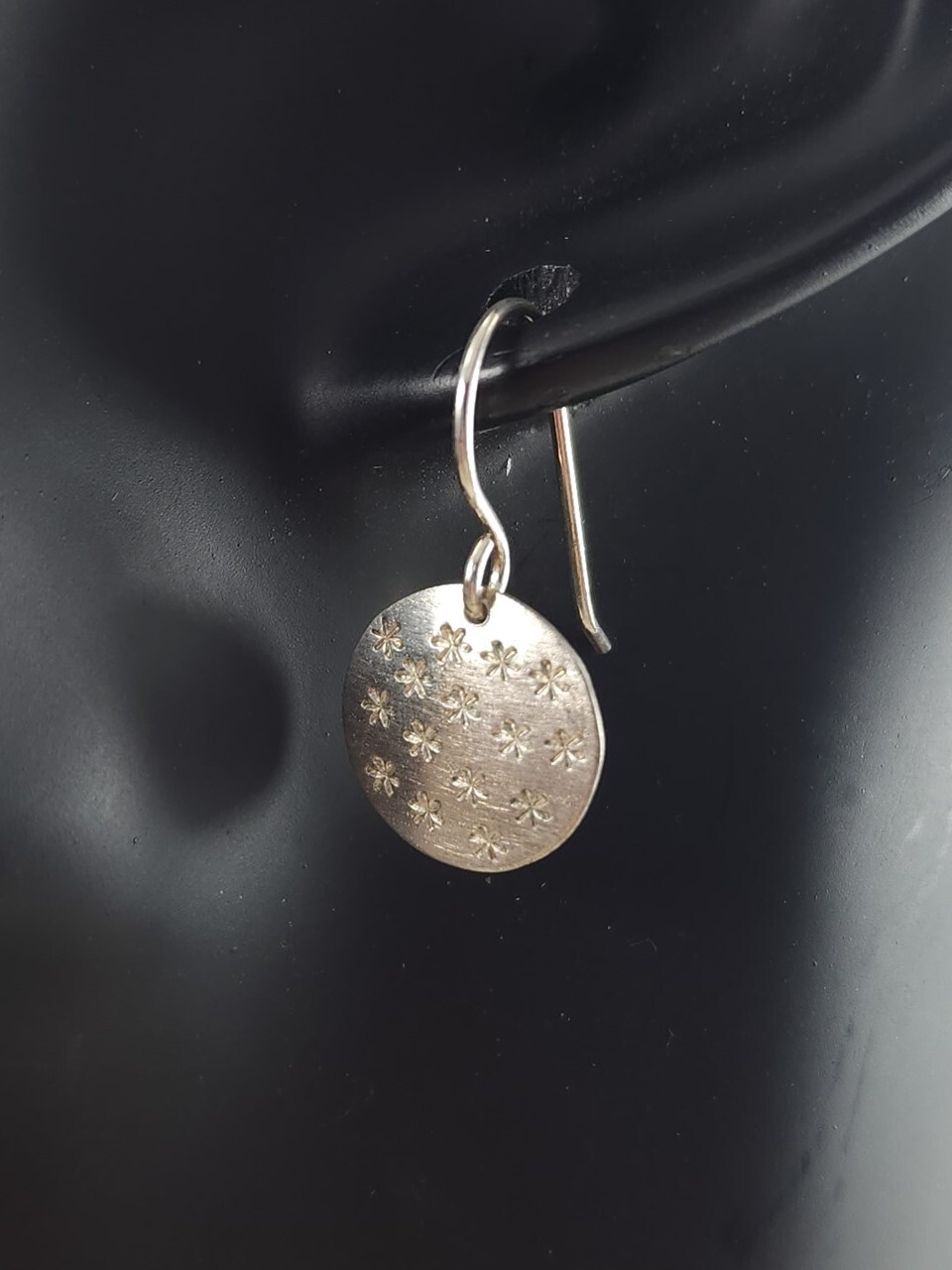 Vintage Solid Sterling Brushed Silver Engraved St… - image 3