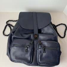 Steve Madden Bags Dark Blue Backpack One Size Front Pockets Chain Straps