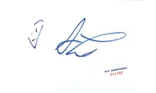 JAY LENO Signed 3x5 Index Card The Tonight Show ALA F11783