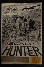 Tomahawk Scalp Hunter #133 Joe Kubert Western Frontier DC Comics Splash Page