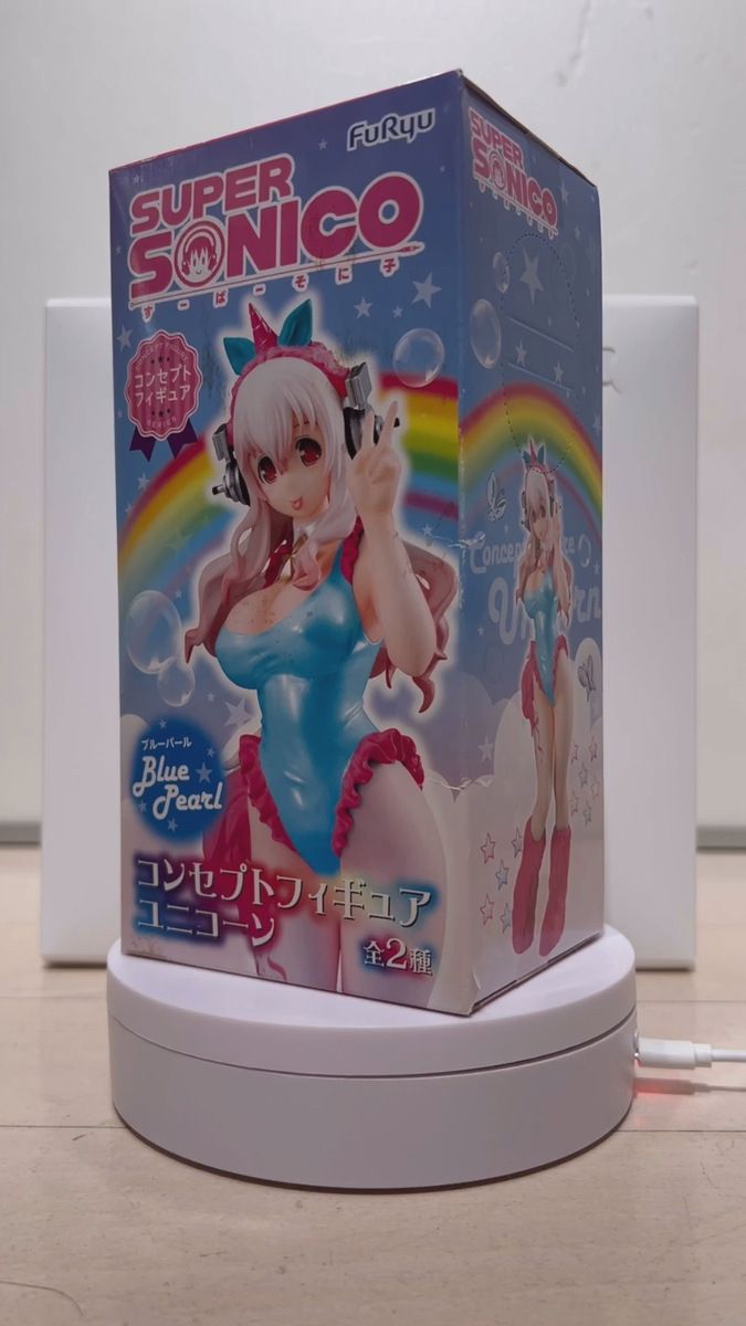 Figurine Super Sonico Unicorn White Pearl Ver. – FuRyu, PVC, 2016, Occasion