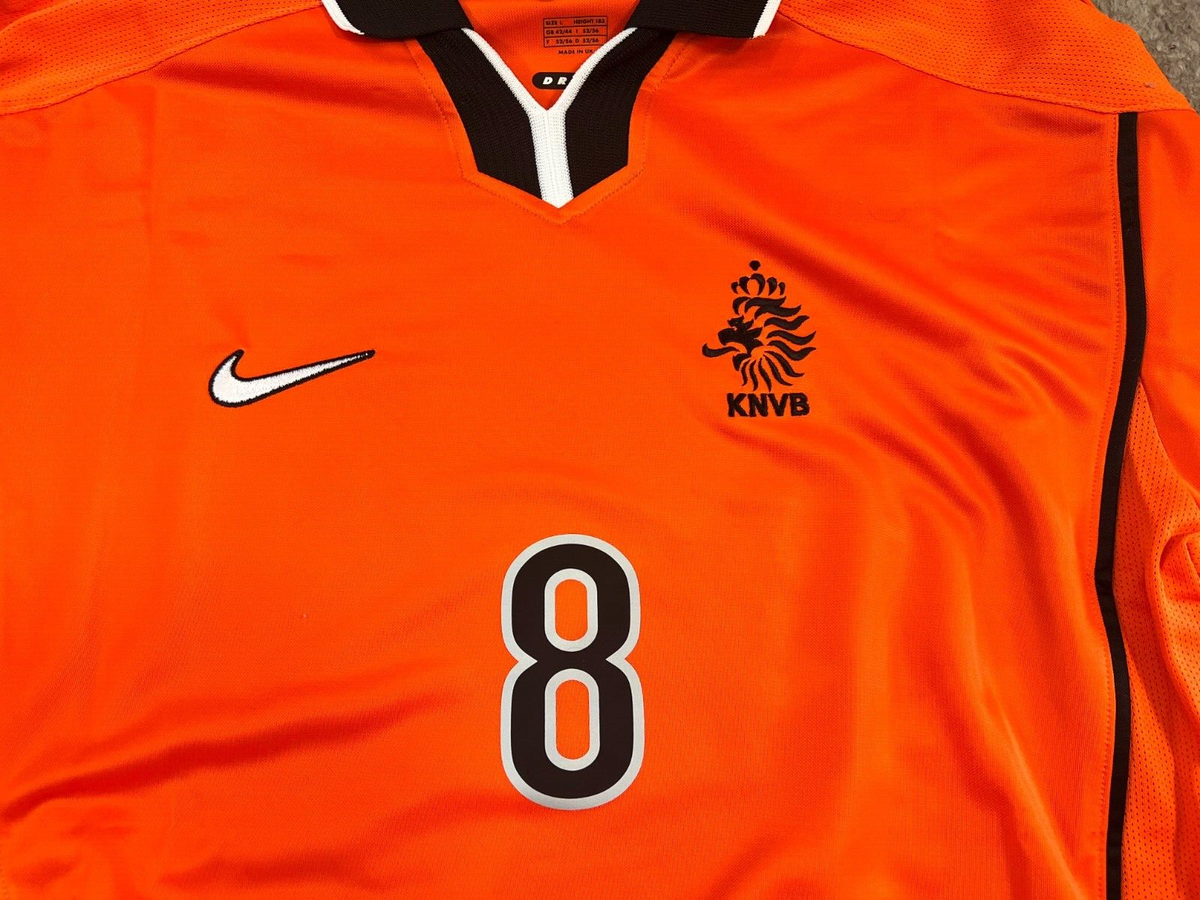 1998 NIKE Netherlands National Team Ｌ Vintage 1998 Netherlands Holland Football Nike Team Jersey