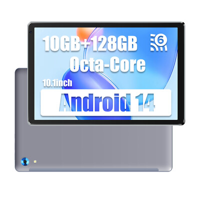 Jeazans 10.1 inch Android 15 Tablet 24+128GB IPS Touchscreen Octa-core Processor