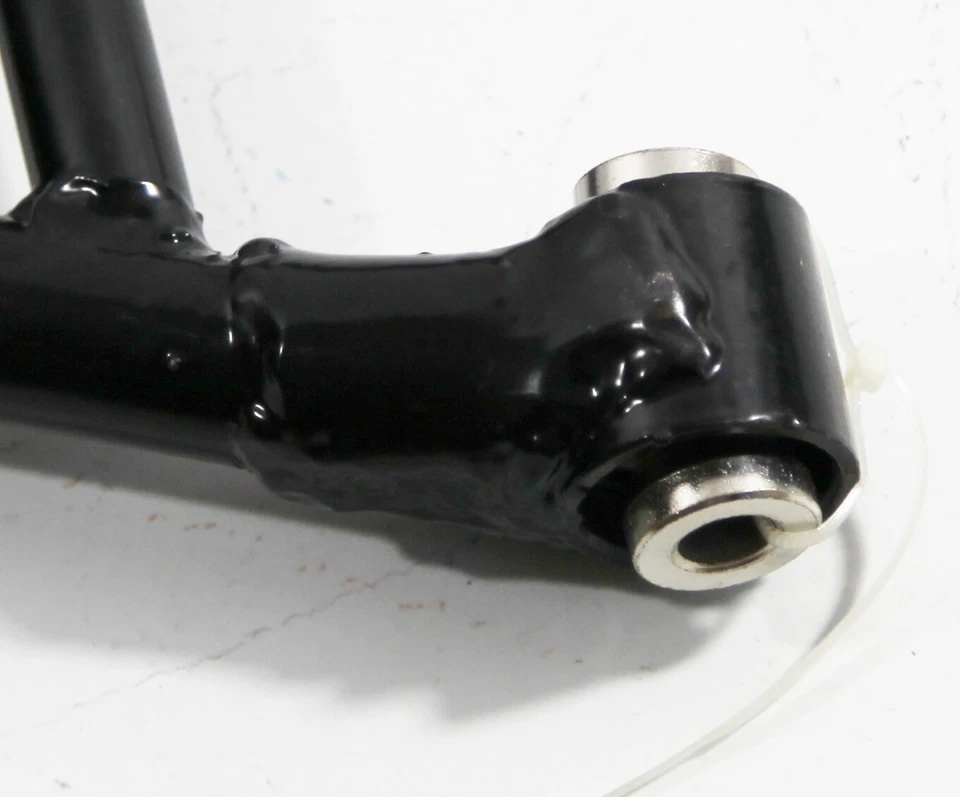 Brazos de control inferiores delanteros + traseros + varilla de tensión de alto ángulo fit89-94 S240SX 180SX NEGRO Foto 4 de 4