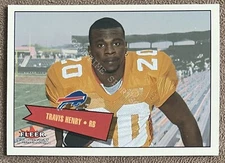 Travis Henry 2001 Fleer Tradition Rookie Stickers #412 /699 Buffalo Bills RC