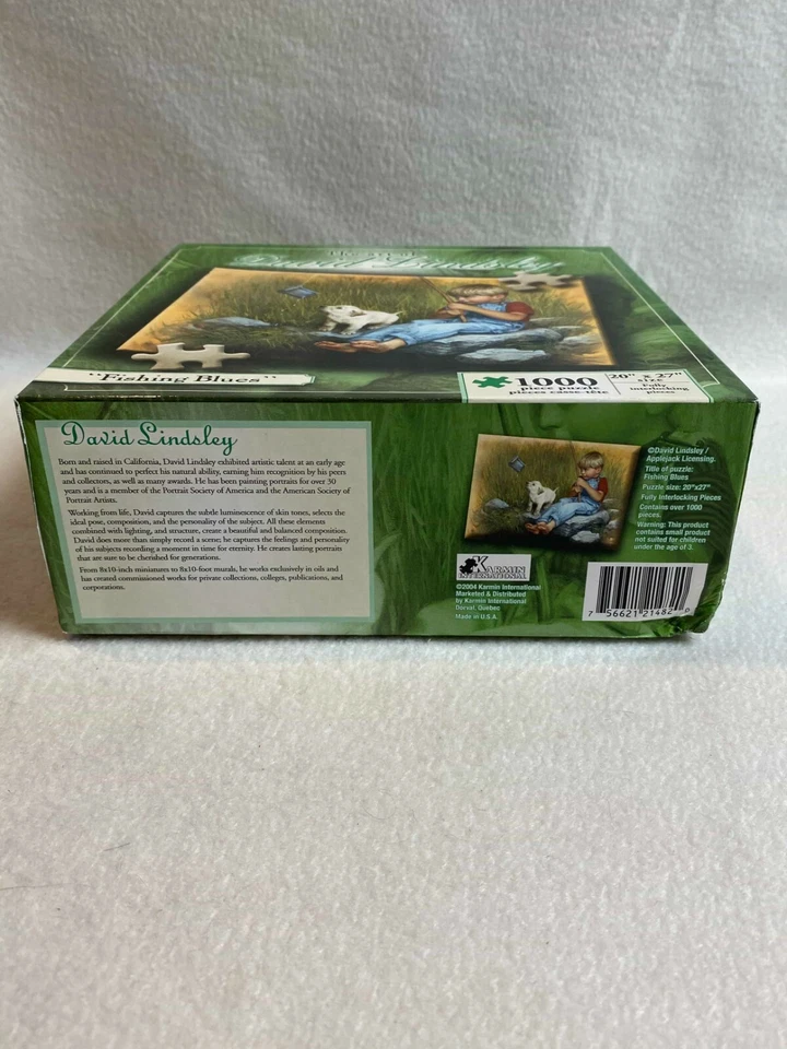 David Lindsley Karmin 拼图 - 1000 块 - 钓鱼蓝调 - 密封 — 第 3/4 张图片