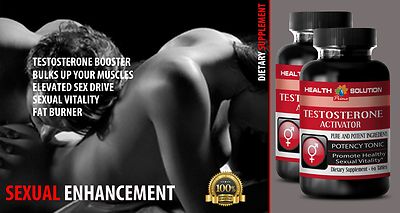 TESTOSTERONE ACTIVATOR 2 Bottles Made in USA Male Enhancment Pills