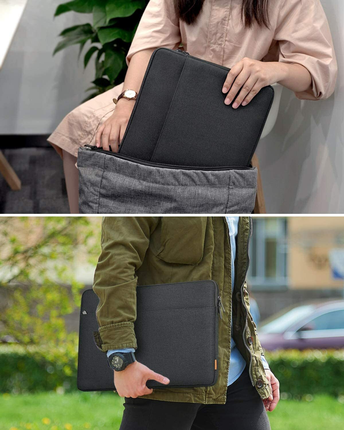 Inateck 15.6 Zoll Laptoptasche 15 Zoll Hülle Tasche Notebook Sleeve Schutzhülle