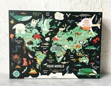 Your World Mudpuppy Jigsaw Puzzle 1000 Pieces 27" x 20" New - Includes Print