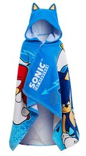 Sonic The Hedgehog Hooded Towel Kids Poncho Beachtowel Bath Towel Swimming Wrap
