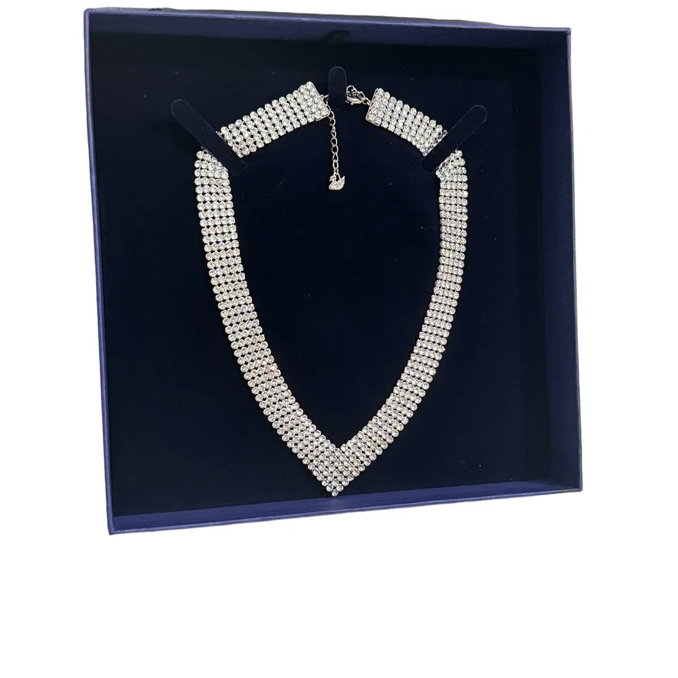 Collar Swarovski FIT MESH, Blanco, Paladio Nuevo Foto 4 de 4