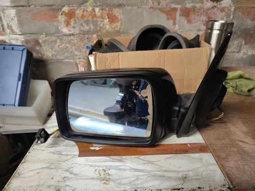 Used OEM Black Left Driver Side Door Mirror 2005 BMW X5 E53