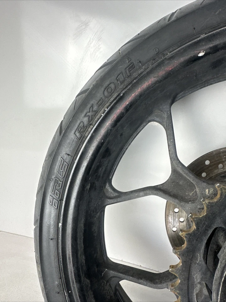 2015 - 2017 Yamaha Yzf R3 Oem Rear Wheel Rim Tire Sprocket OEM Straight - Image 4 of 4