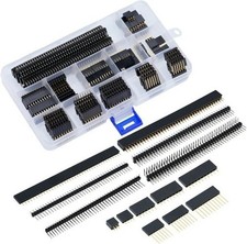 122 Pcs 2.54mm Female Header Pins Kit 3 4 6 8 10 40 Pin PCB Board Connector