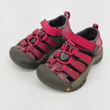 Keen Newport H2 Bright Hot Pink Grey Water Sandals Kids Toddler SZ 8 Waterproof