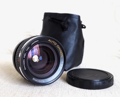 CHINON JAPAN 28mm 2.8 Weitwinkel Prime Objektiv für M42 passend mit Kappen