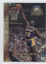 1996 Topps Stars Golden Season Finest Refractor James Worthy #100 HOF 0a2