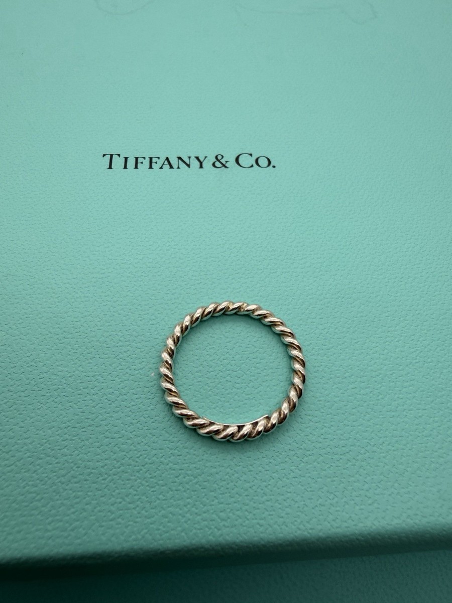 Tiffany & Co Size 6.5 Twist Ring Sterling Silver | eBay