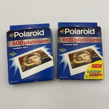 Polaroid 600 Platinum Instant Film Expired 1999/2000 2 Packs Vintage Sealed