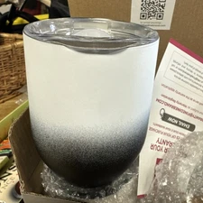 Finedine Triple Insulated Stainless Steel Wine Tumbler  4pc Set w/BPA Free Lids.