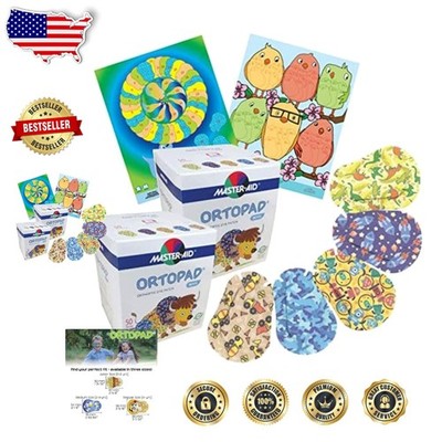 Deluxe Bamboo Boys Eye Patches 100pc, Breathable, Eco-Friendly, Light Protection