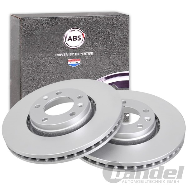 2X A.B.S. Bremsscheiben 288Mm Vorne Passend FüR CitroËN XM Peugeot 605-image