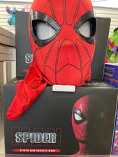 Spiderman Mask Eyes Blinks Cosplay Costume Fun Cool Toy Kids Adult Hallowen Gift