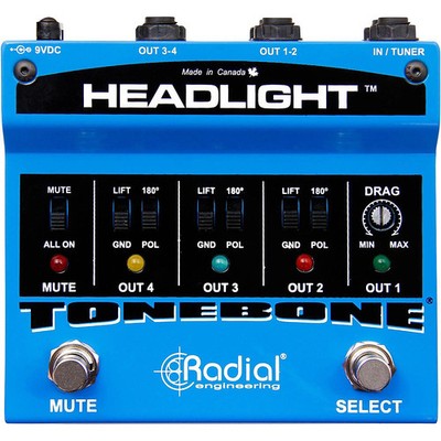 Radial Engineering Headlight 4 Output Guitar Amp Selector