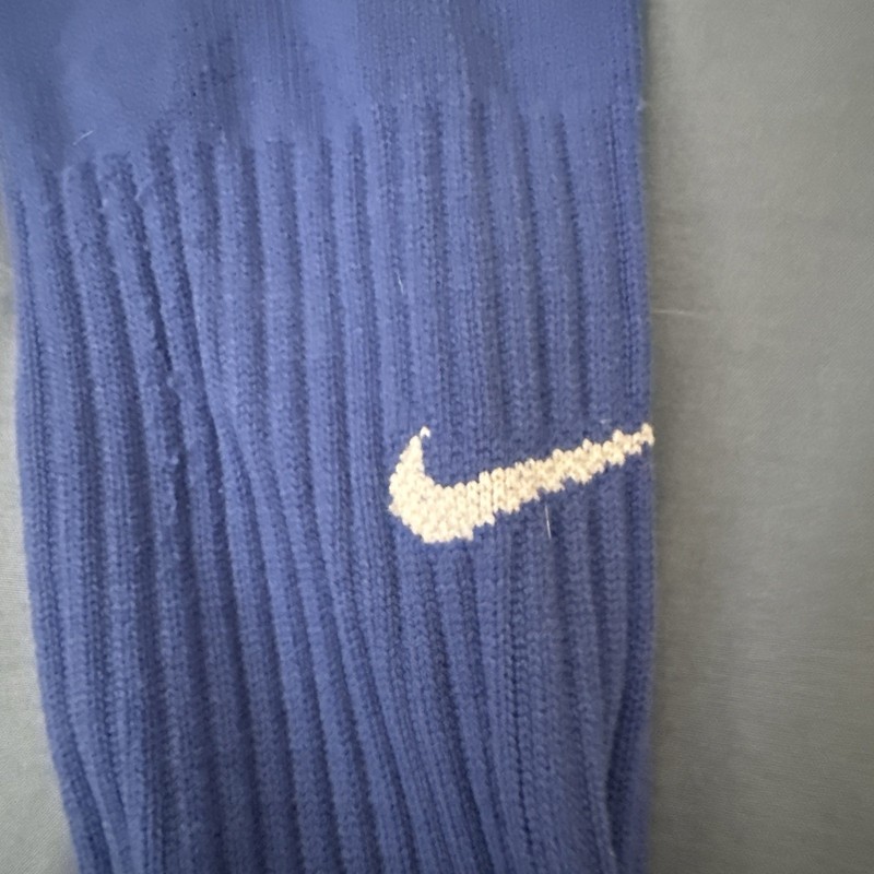 Nike Drifit Soccer Socks Blue Men’s Small