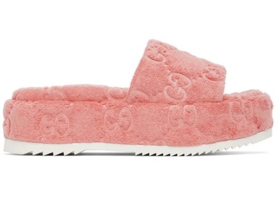 Size 6.5W Gucci GG Platform Sandal Pink (Women's)