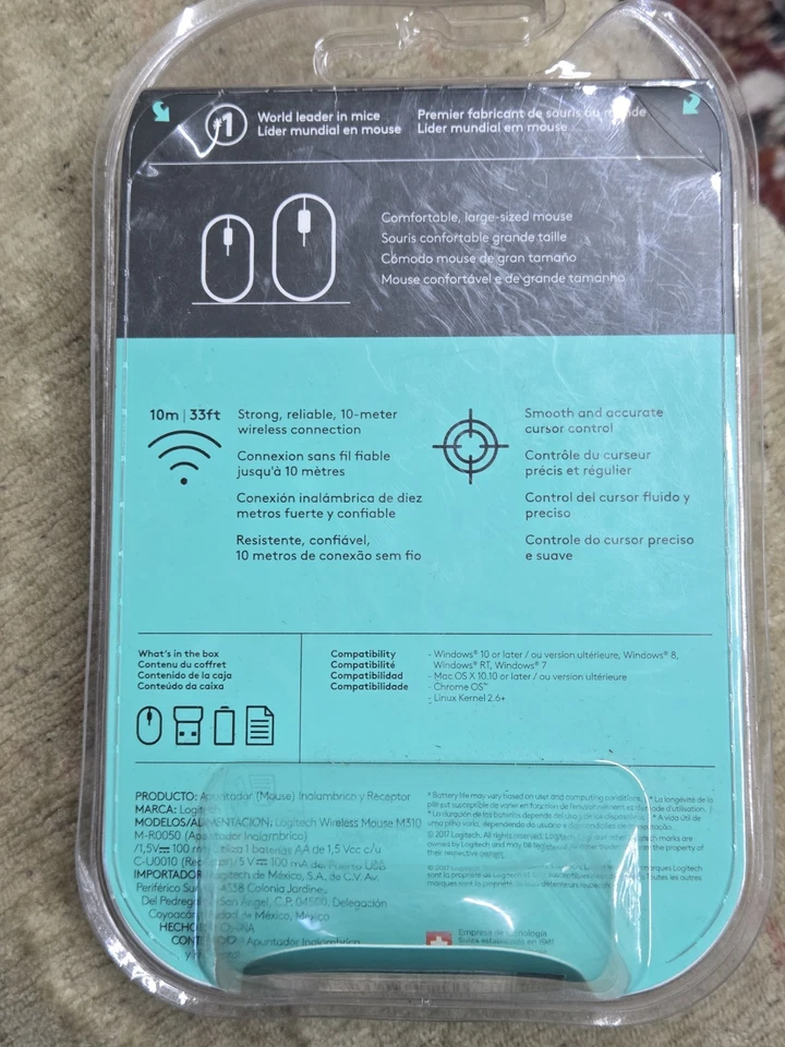 Logitech Wireless Mouse M310 - Laser - Wireless (Brand New, Sealed!) - Image 2 of 3