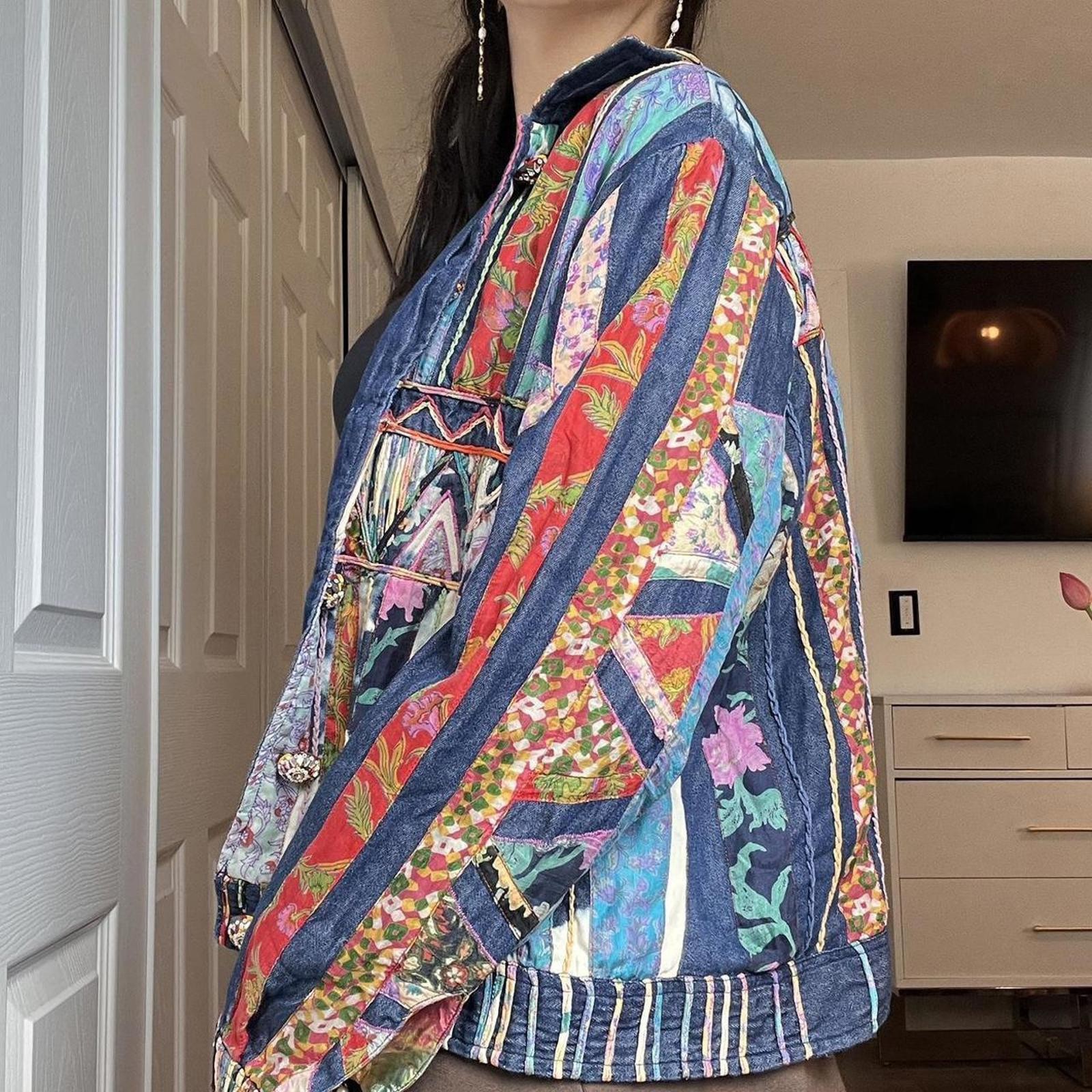 Vintage Sandy Starkman Patchwork Jacket – Fits S/M - image 6