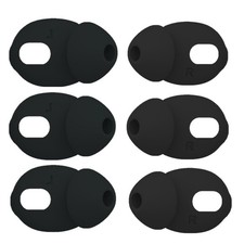 3 Pairs Replacement Ear Tips Cover+Eartips for Airpods 4, Ultra-Thin Silicone