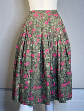 MARNI Full Abstract Cotton Print Skirt SIZE IT42 US10, Consuelo Castiglioni Era