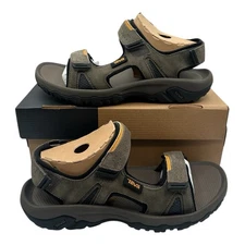 TEVA Katavi 2 Sport Sandals Mens Sz 8 Grey Adjustable Water Shoes 1019192 BNGC