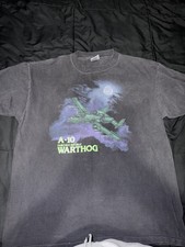 A-10 Warthog Fairchild Republic Military Graphic Men's T-Shirt Black XL vintage