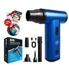 Electric Compressed Air Duster Blower Gun, Cordless Rechargeable Mini Blower ...