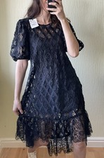 Zara Lace Dress Midi Boho size 12