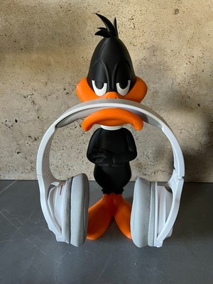 Kopfhörerhalter Daffy Duck Cartoon 30 cm - Statue Deko Gaming Fun Schreibtisch Gamer