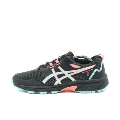 ASICS Damen Gel-Venture 8 Schuhe Schwarz/Koralle/Türkis Dämpfung Laufschuh EU 38