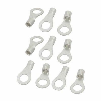 10Pcs RNB2-5S Bare Ring Tongue Type Non Insulated Terminals for AWG 16-14 Wire K