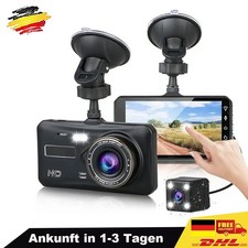 Dashcam 1080P Dual Lens 170° Vorne und Hinten mit Hardwire-Kit für Auto PKW LKW