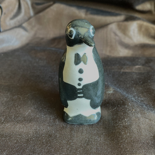Vintage Ceramic Penguin Figurine Tuxedo