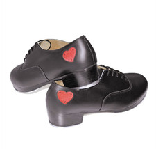 So Danca TA815 Professional Leather Tap Shoe with Red Heart 11W FREE SHIPPING