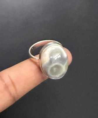 Ozean Jaspis Edelstein 925 Sterling Silber Handarbeit Ring Schmuck Geschenk für die Liebe