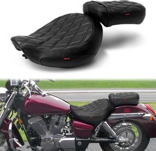 2-Up Front Rear Softer Comfort Seat For Honda Shadow ACE VT750CD Deluxe 1998-03