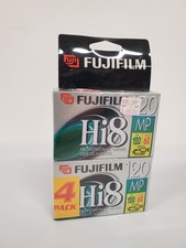 4 Pk-Fujifilm Hi8 Camcorder 120 MP Professional Grade Video Cassette Tapes